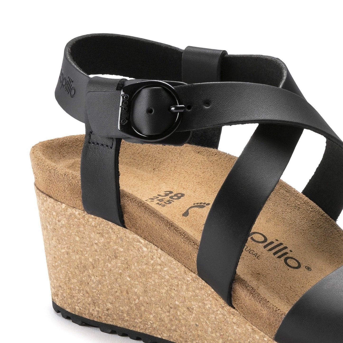 Sibyl Ring - Buckle | Leather | Black - Wedge - Birkenstock