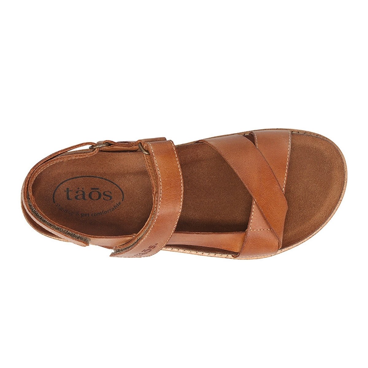 Sideways | Leather | Caramel - sandals - Taos