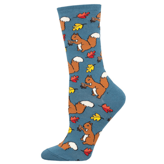 Squirrel Them Away | Women | Blue - Socks - Socksmith