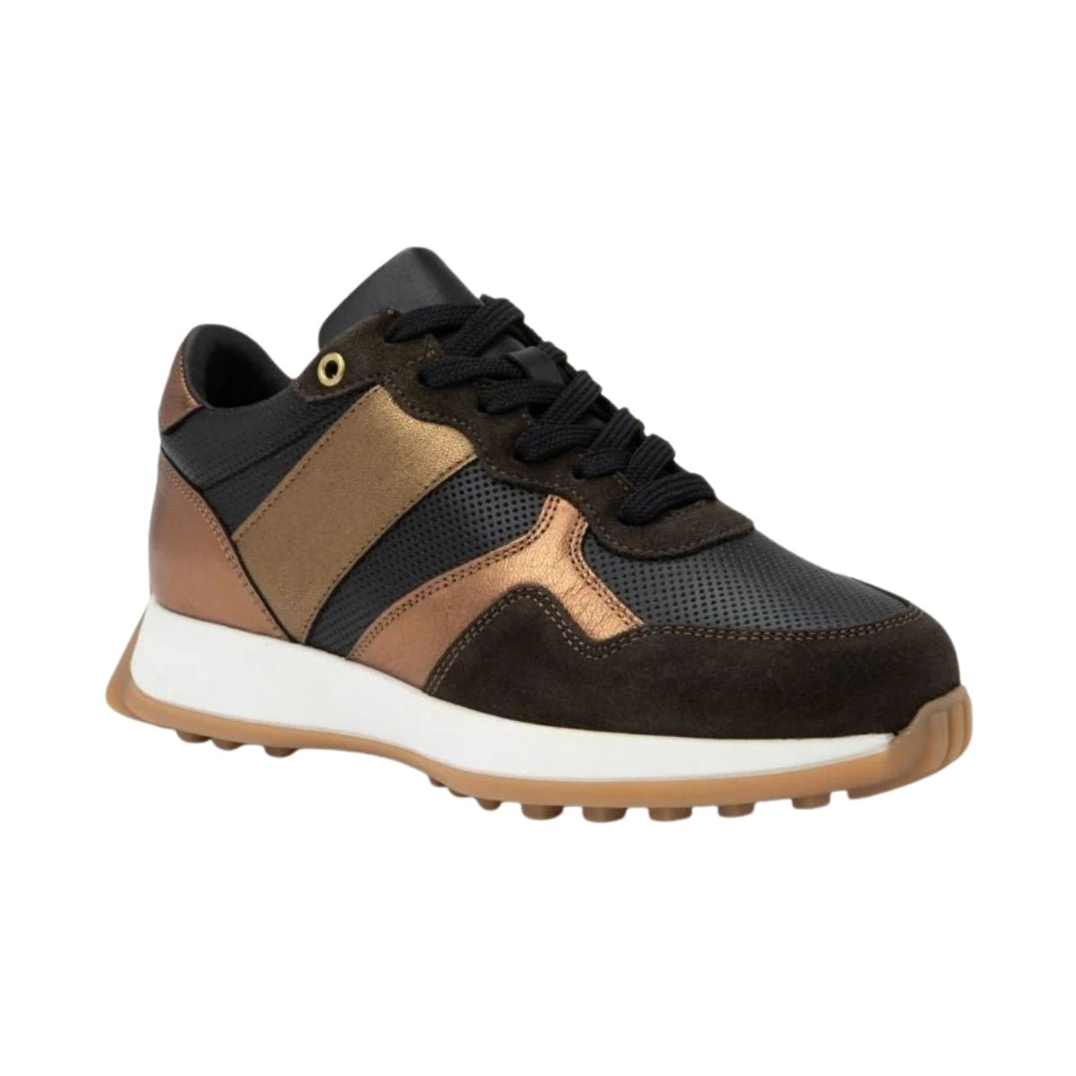 Naot Women's Sunset Sneaker Black/Copper Combo 39