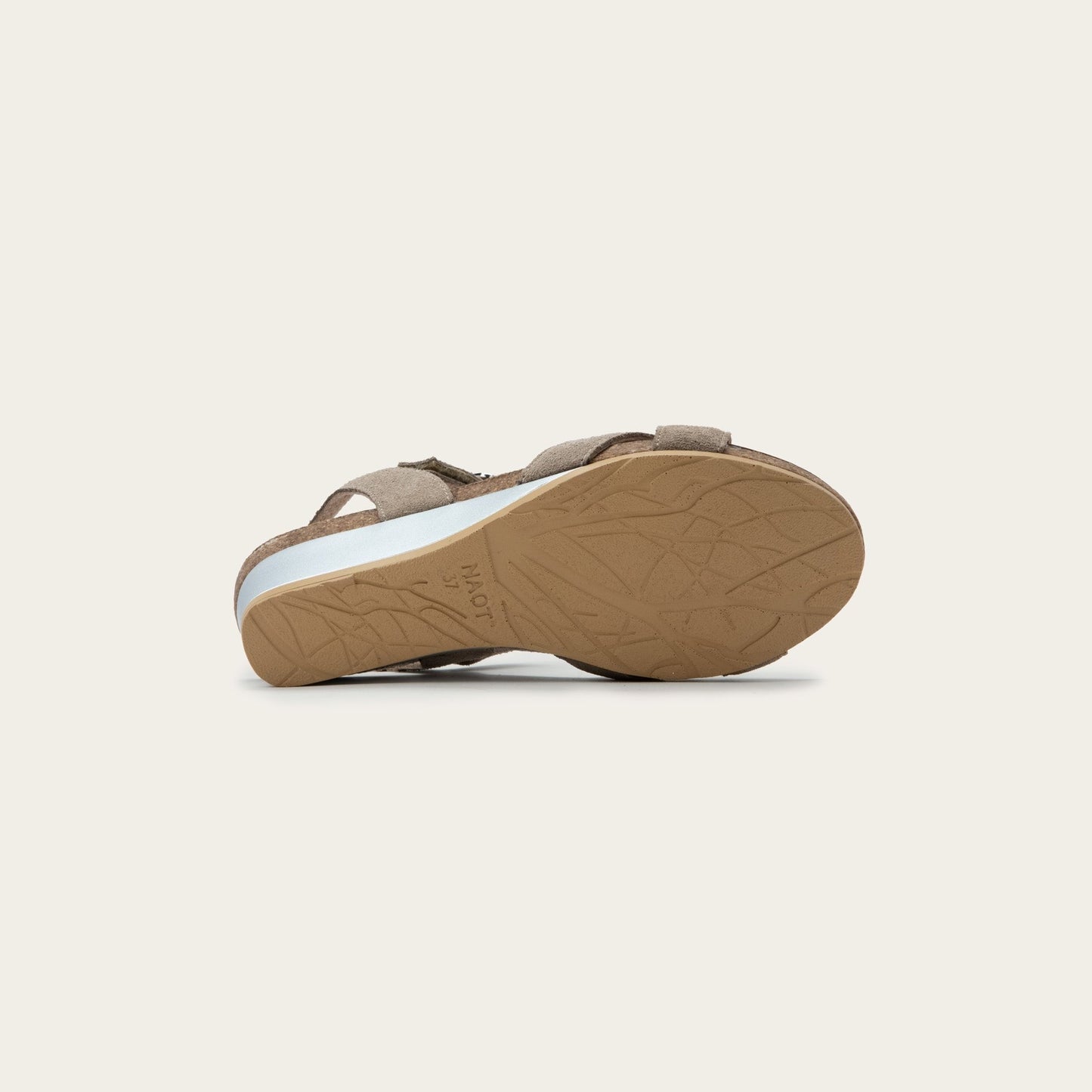 Throne | Suede | Almond - sandals - Naot
