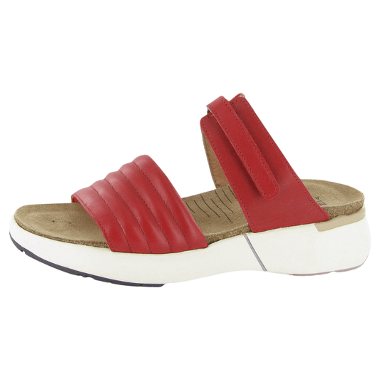 Vesta | Leather | Kiss Red - Sandals - Naot