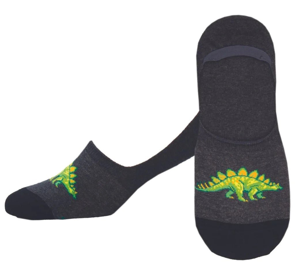 Ankle Biters | No-Show Liner | Men | Charcoal Heather - Socks - Socksmith