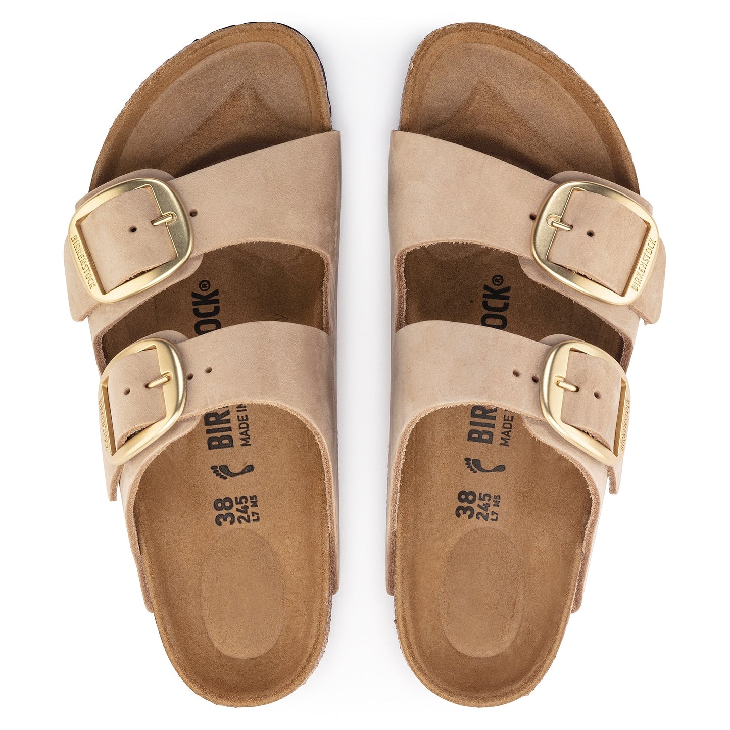 Arizona Big Buckle | Nubuck | Sandcastle - Sandals - Birkenstock