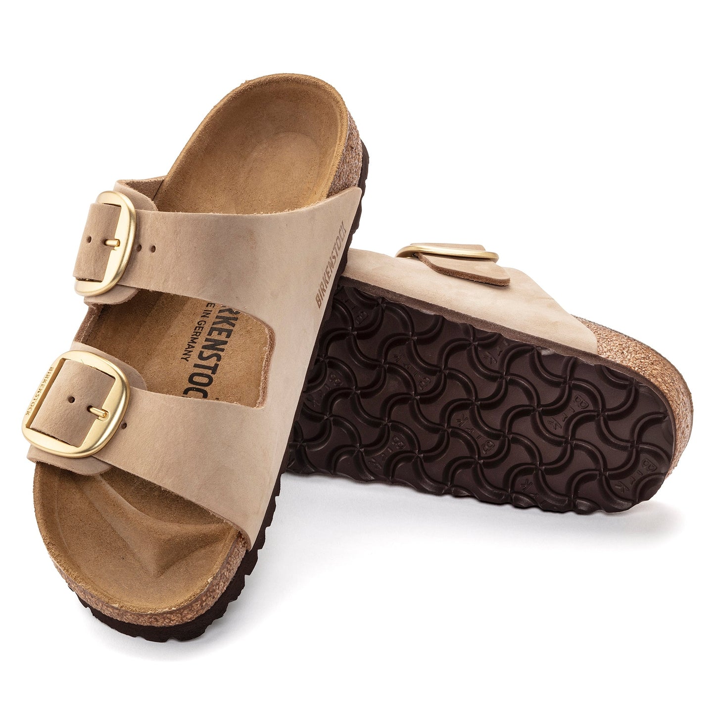 Arizona Big Buckle | Nubuck | Sandcastle - Sandals - Birkenstock