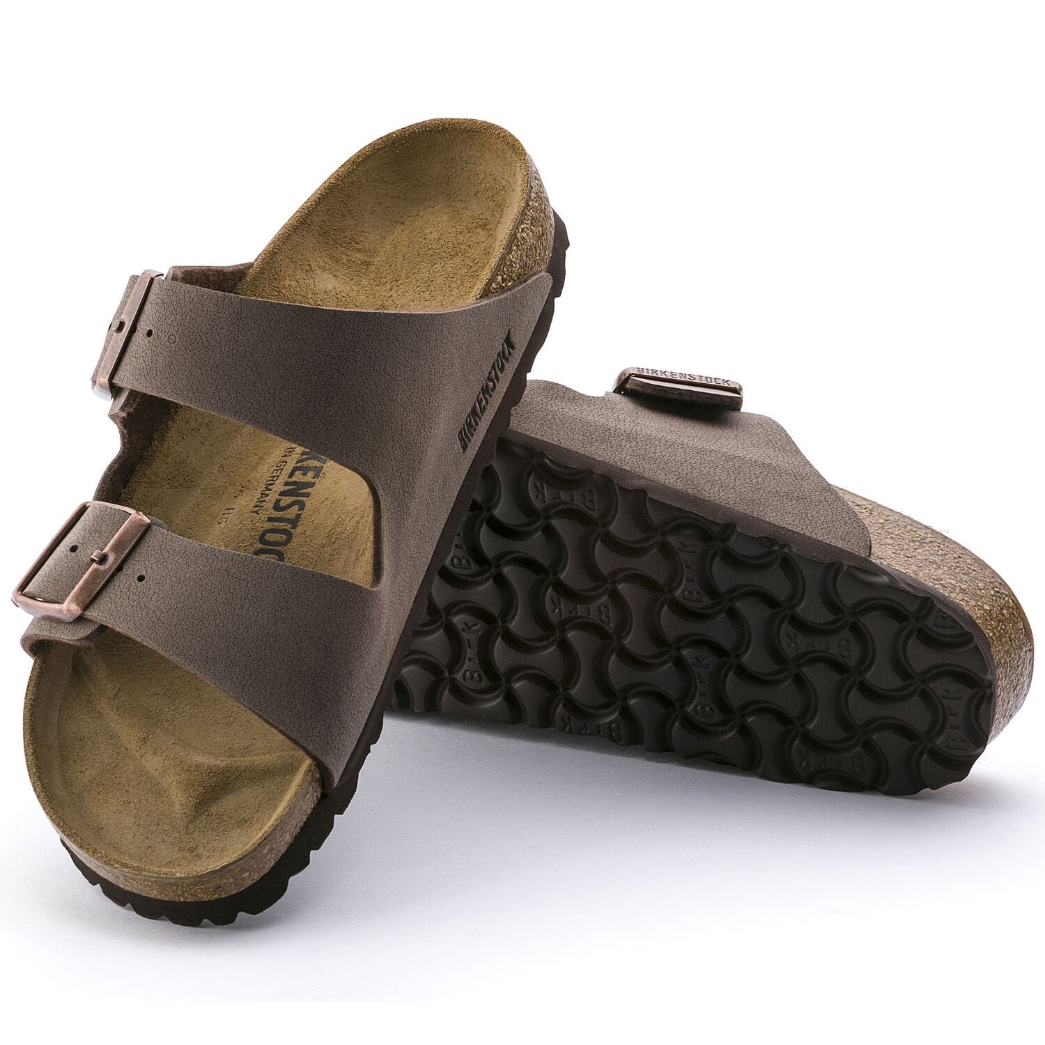 Birkenstock Arizona Birkibuc Sandals for Women in Mocha
