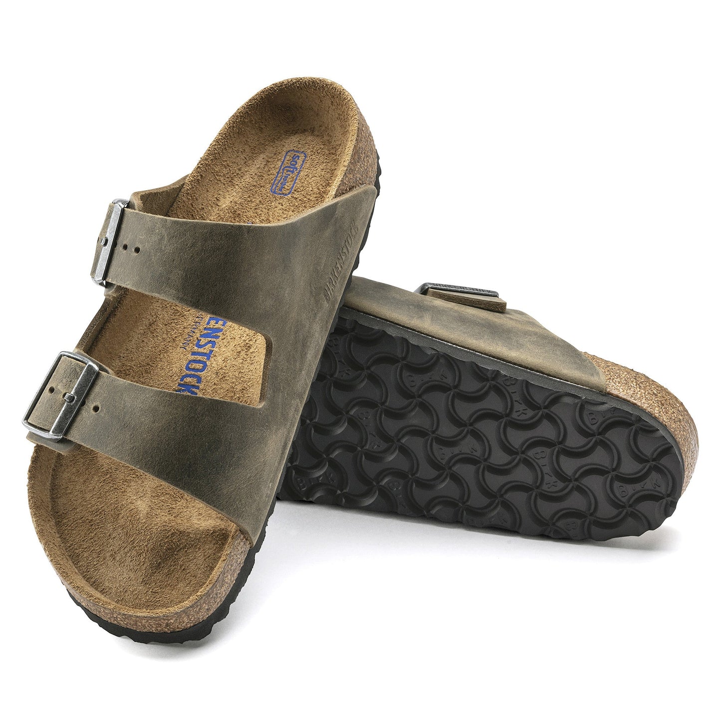 Arizona | Soft Footbed | Oiled Leather | Khaki - Sandals - Birkenstock