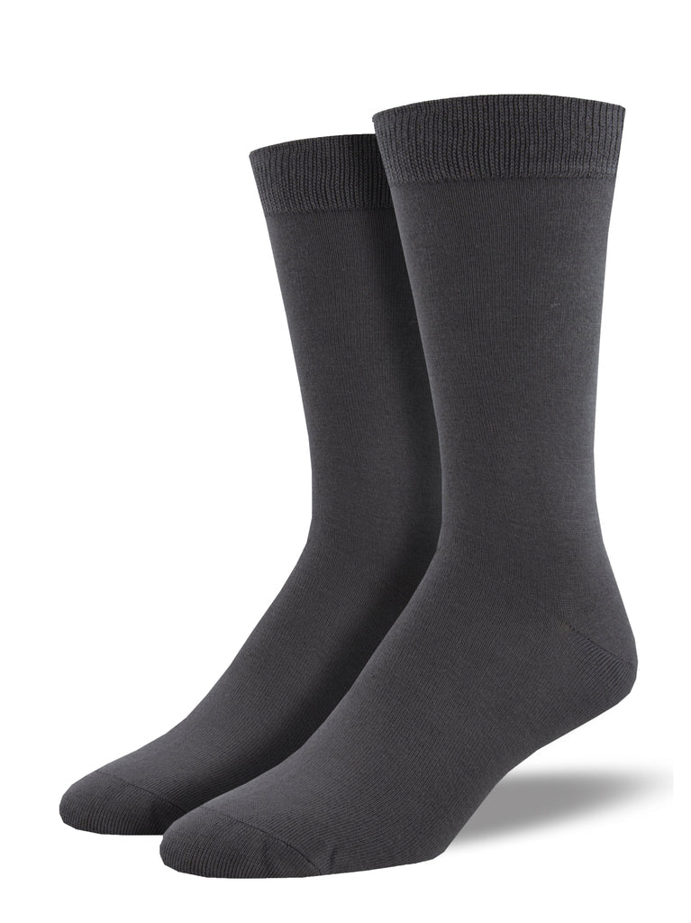 Bamboo Solid | Men | Charcoal - Socks - Socksmith