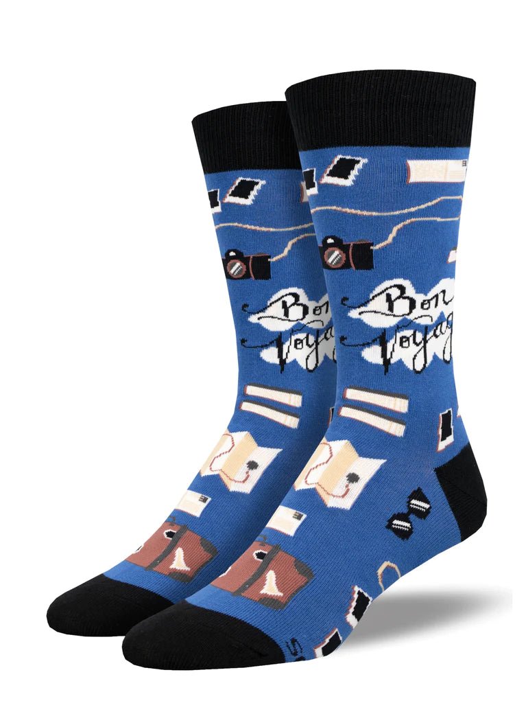 Bon Voyage | Men | Blue - Socks - Socksmith