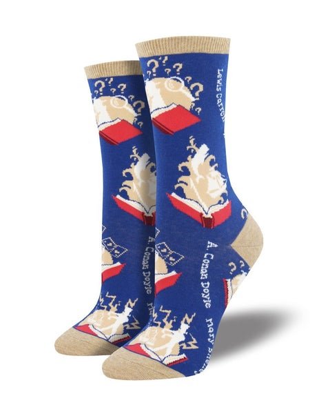 Book Your Adventure | Women | Blue - Socks - Socksmith
