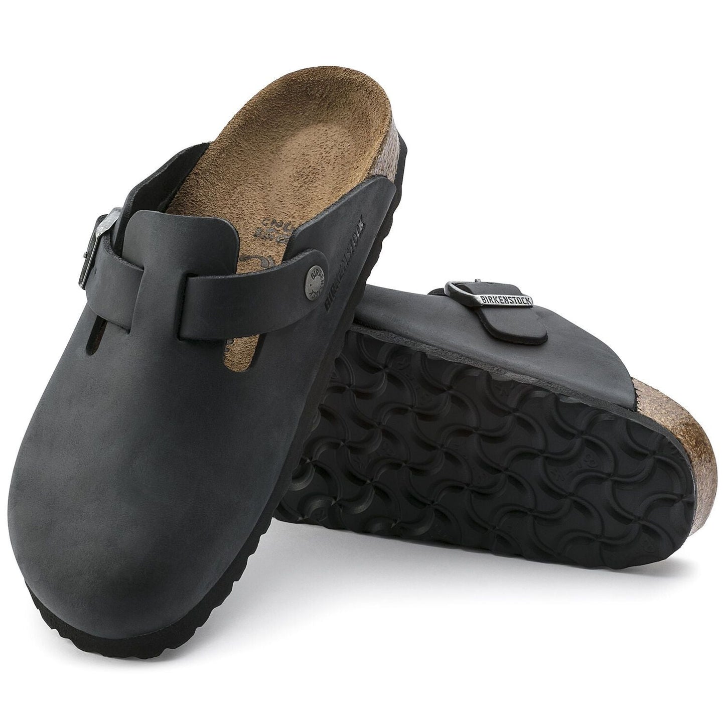 Boston | Oiled Leather | Black - clog - Birkenstock