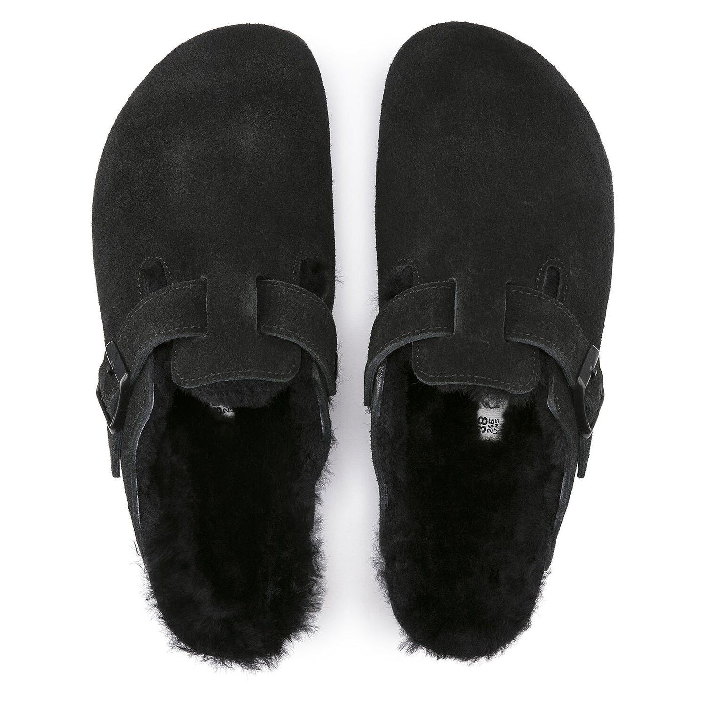 Boston Shearling | Suede | Black - Clog - Birkenstock