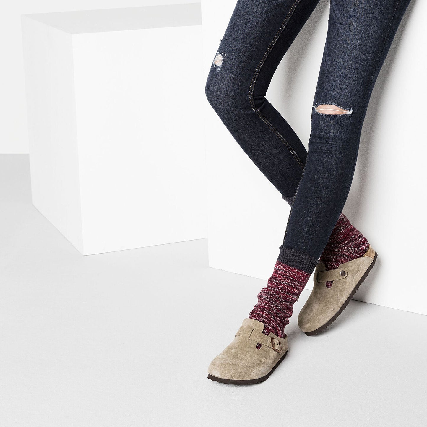 Boston | Soft Footbed | Suede | Taupe - Clog - Birkenstock