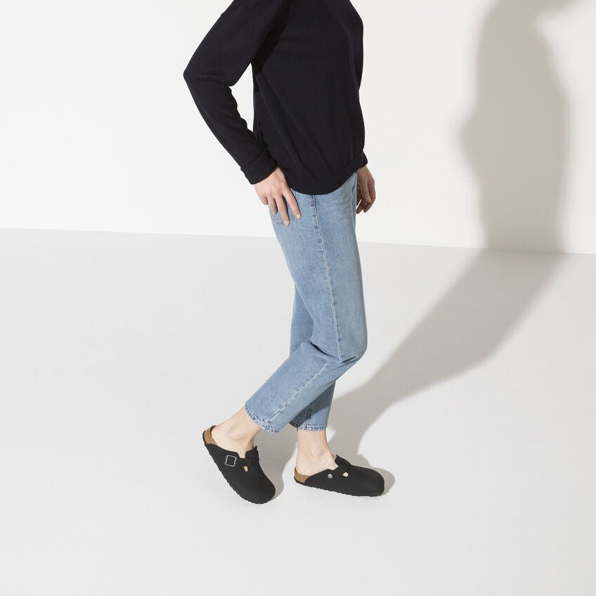 Boston | Vegan | Birkibuc | Black - Clog - Birkenstock