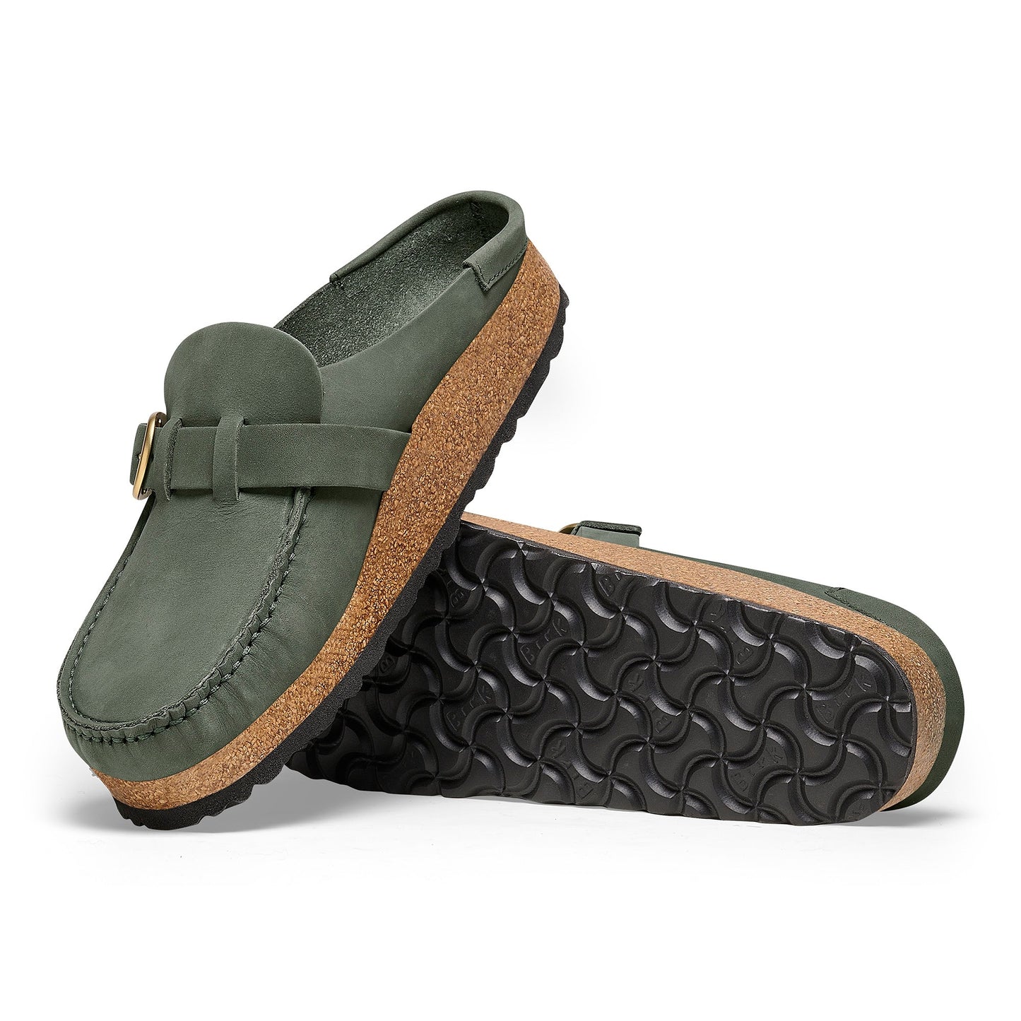 Buckley Round Buckle | Nubuck | Thyme - Clog - Birkenstock