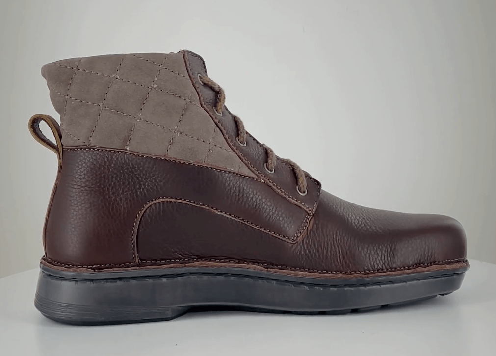 Castera | Leather/Suede | Soft Brown/Saddle Brown/Taupe Gray - Boot - Naot