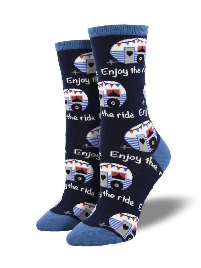 Enjoy the Ride | Women | Navy - Socks - Socksmith
