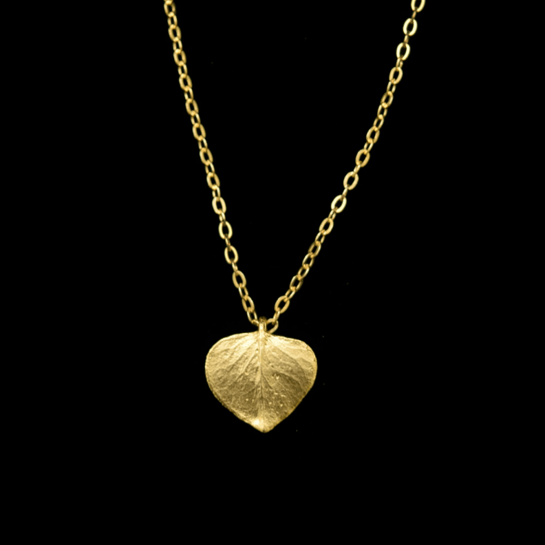 Eucalyptus Leaf | Petite Pendant Necklace | Bronze - Necklace - Michael Michaud