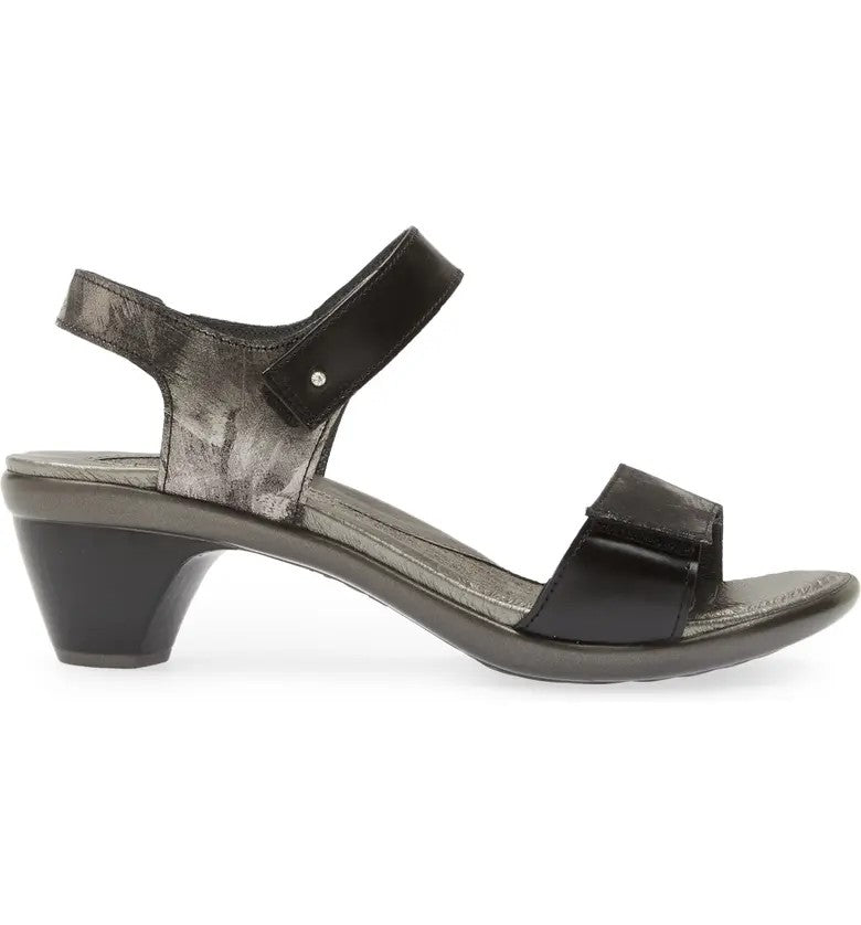 Extant | Leather | Metallic Onyx/Black Madras - Sandals - Naot