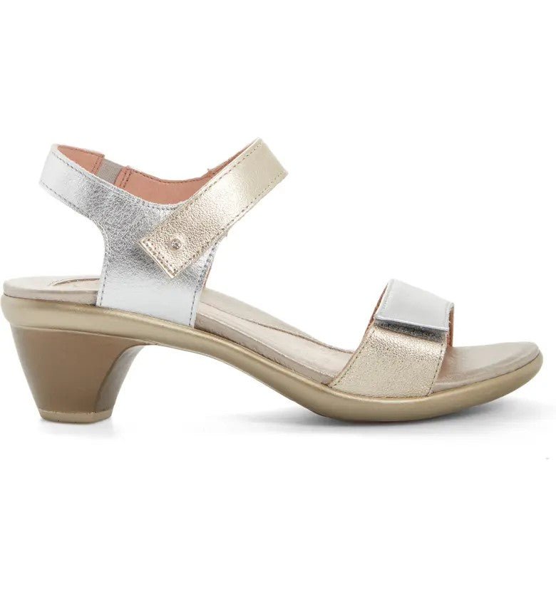 Extant | Leather | Soft Silver/Radiant Gold - Sandals - Naot