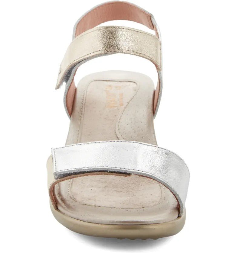 Extant | Leather | Soft Silver/Radiant Gold - Sandals - Naot