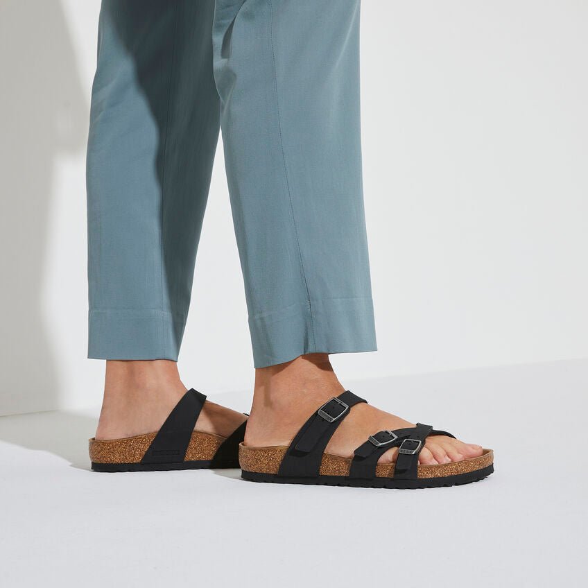 Franca | Vegan | Birkibuc | Black - Sandals - Birkenstock