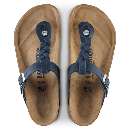Gizeh Braided | Oiled Leather | Navy - Sandals - Birkenstock