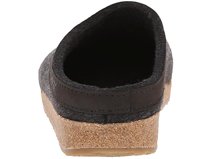 Grizzly Leather | Charcoal - Slipper - Haflinger