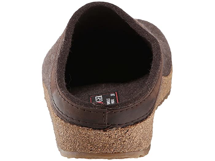 Grizzly Leather | Smokey Brown - Slipper - Haflinger