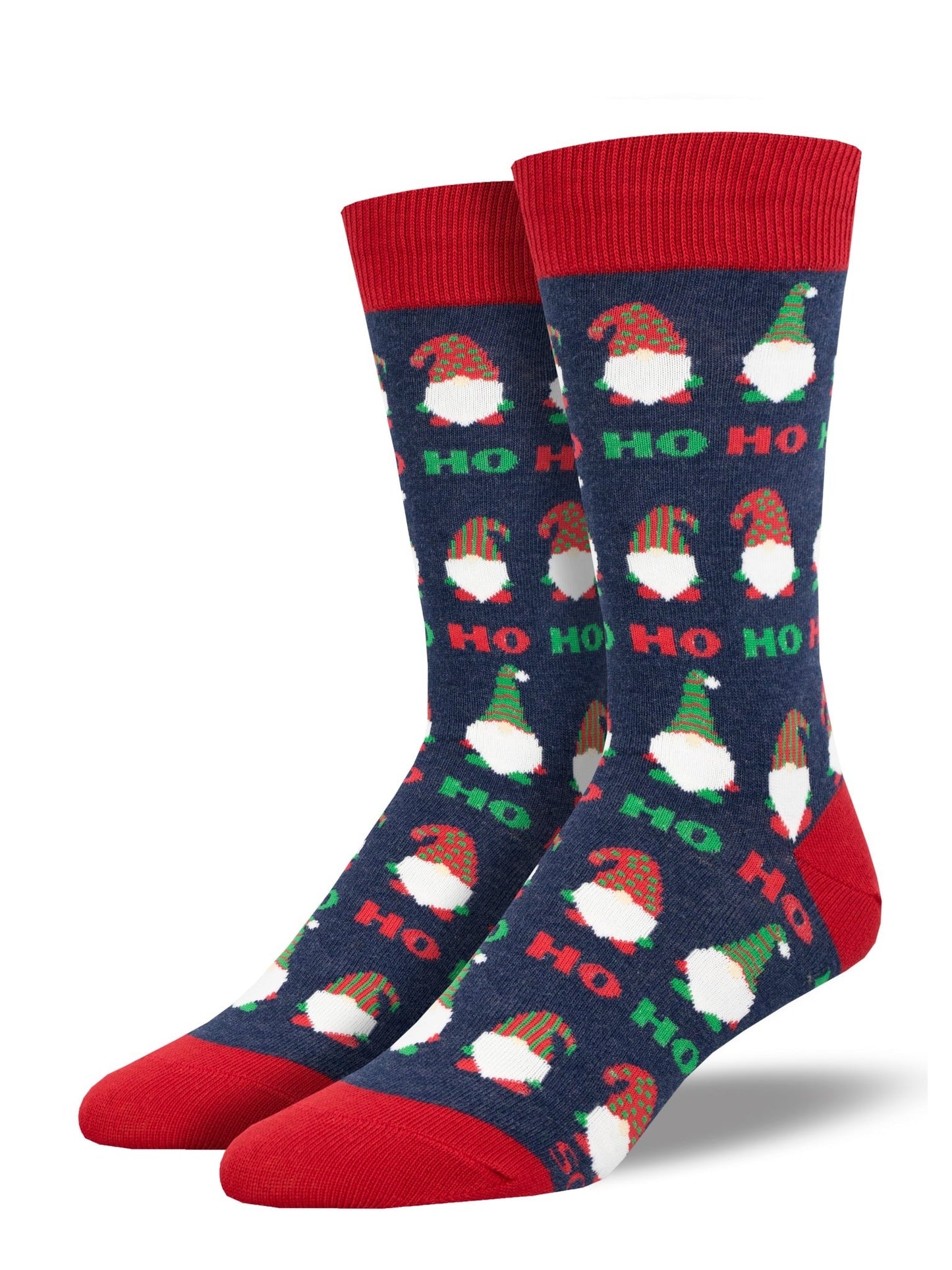 Ho Ho Homies | Navy Heather - Socks - Socksmith