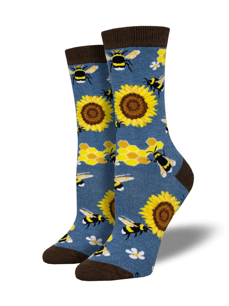 Honey In The Bank | Bamboo | Blue Heather - Socks - Socksmith