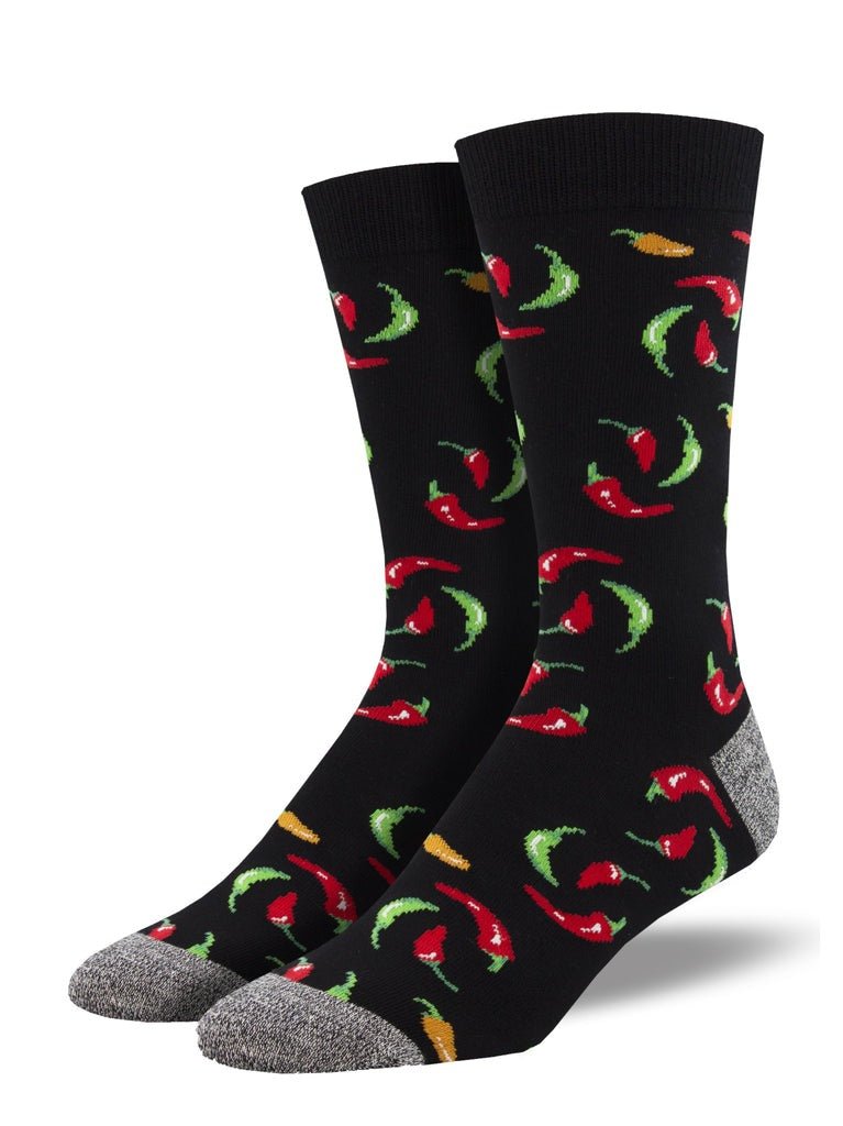Hot On Your Heels | Bamboo | Men | Black - Socks - Socksmith
