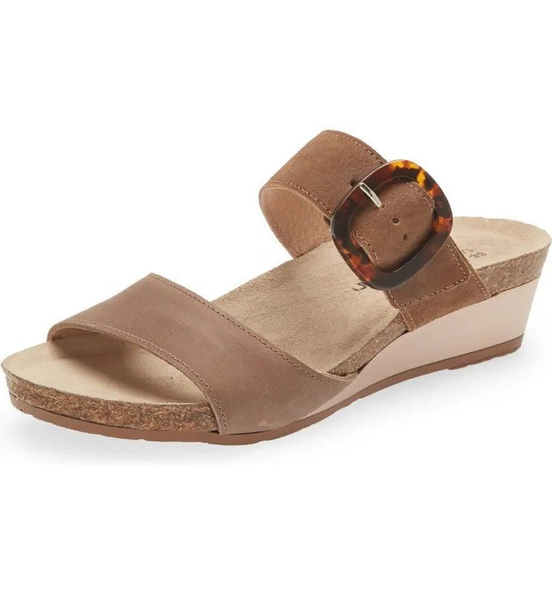 Kingdom | Nubuck/Suede | Oily Bark/Antique Brown - Sandals - Naot