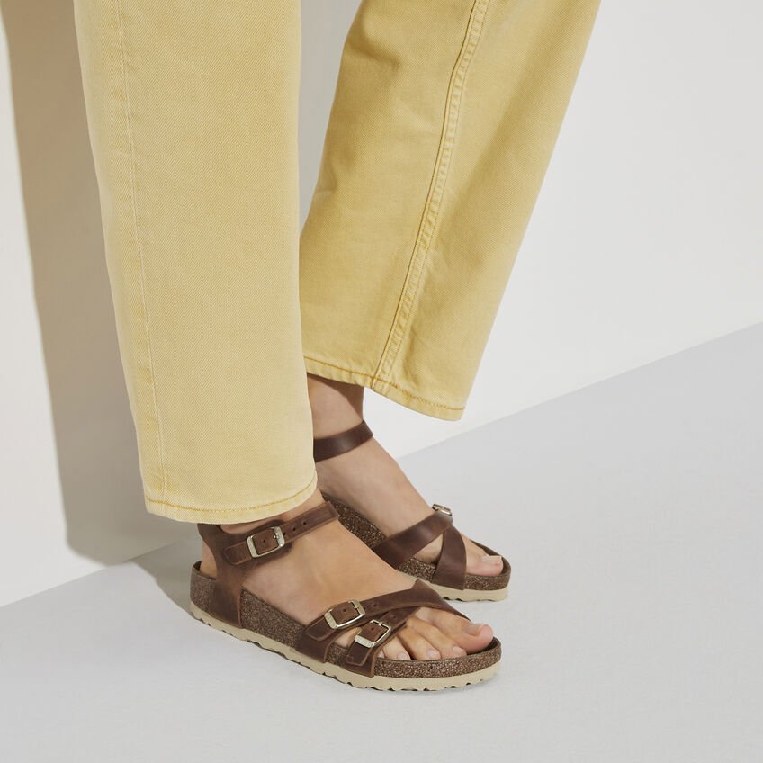 Kumba | Oiled Leather | Cognac - Sandals - Birkenstock