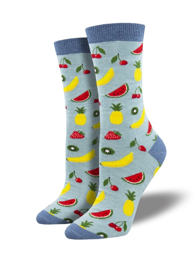 Let's Get Fruity | Bamboo | Blue Heather - Socks - Socksmith