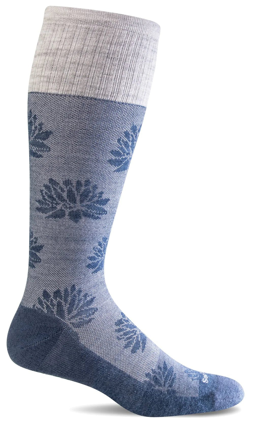 Lotus Lift | Compression | Denim - Socks - Sockwell