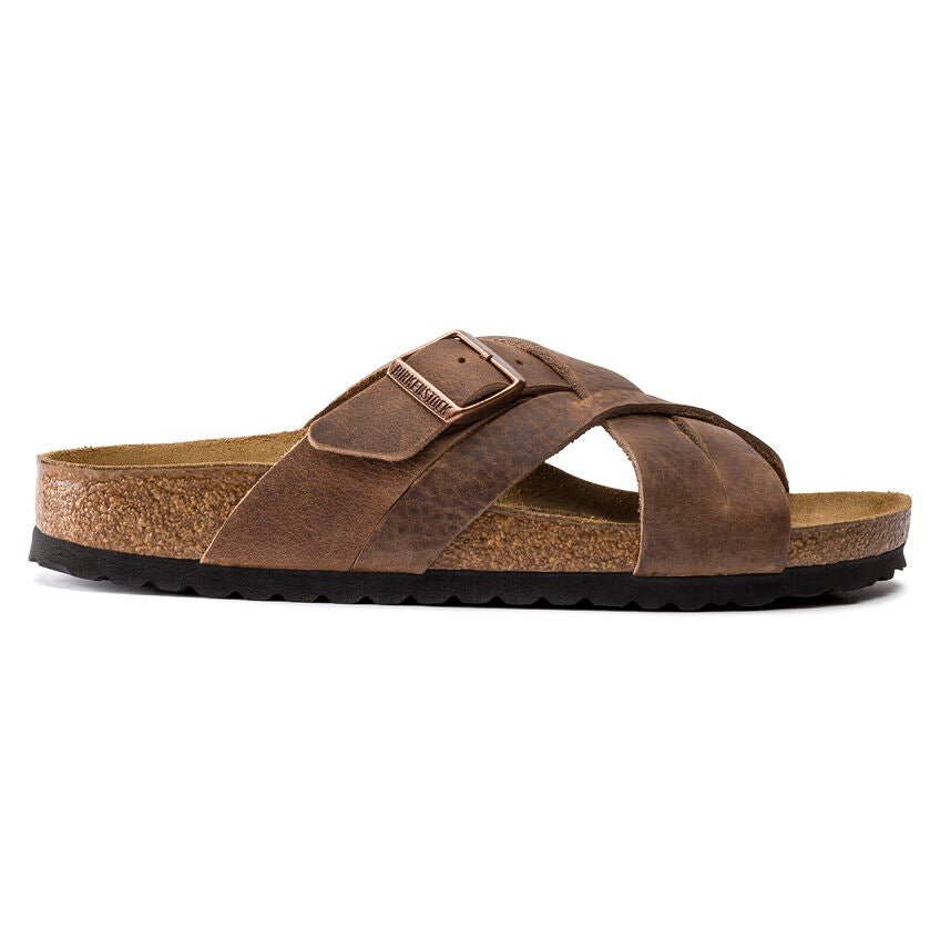 Lugano | Oiled Leather | Cambera Old Tobacco - Sandals - Birkenstock