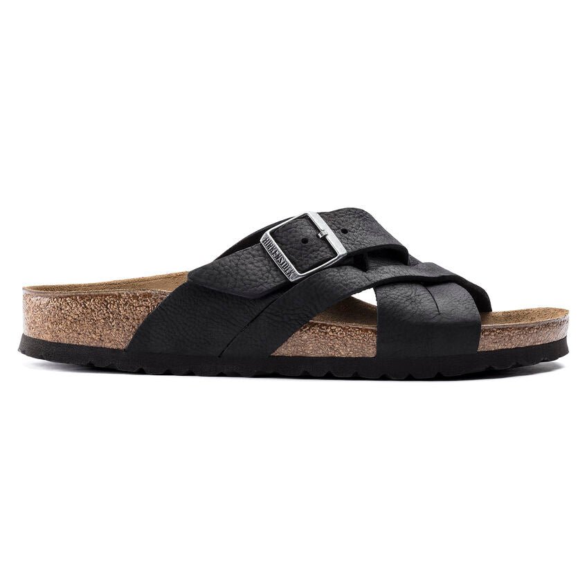 Lugano | Oiled Leather | Camberra Old Black - Sandals - Birkenstock