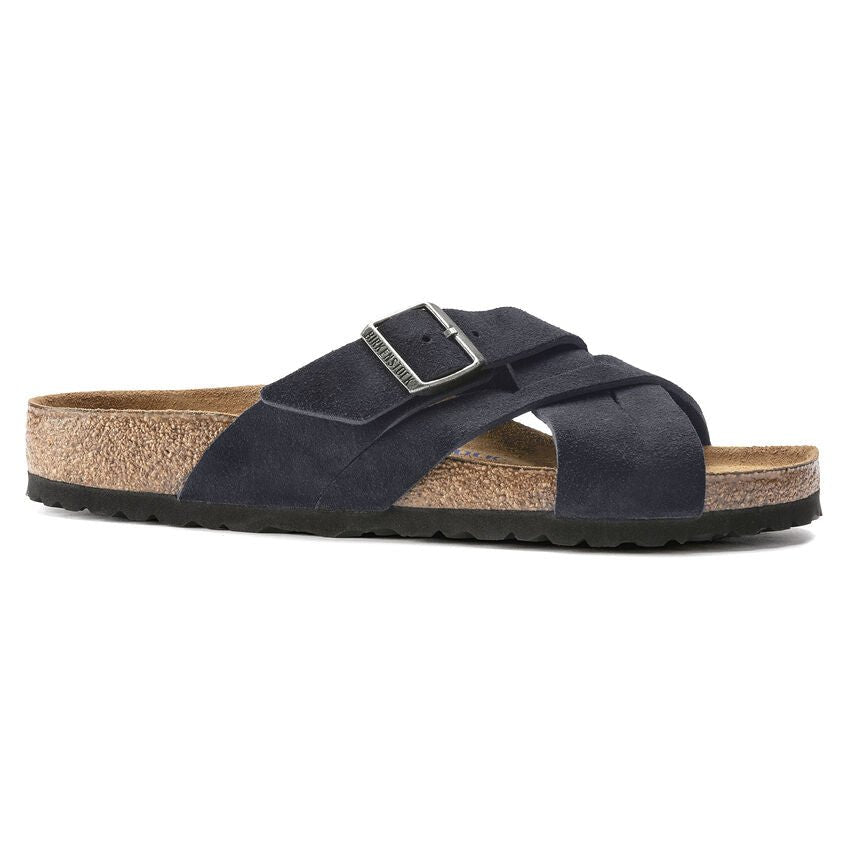 Lugano | Soft Footbed | Suede | Midnight - Sandals - Birkenstock
