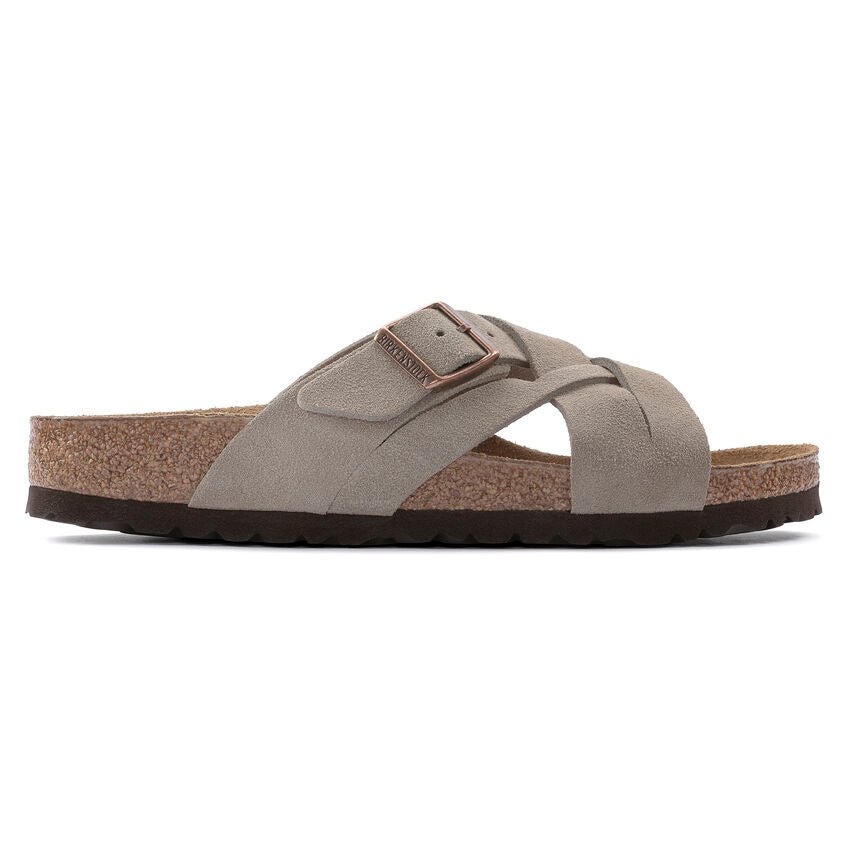 Lugano | Soft Footbed | Suede | Taupe - Sandals - Birkenstock