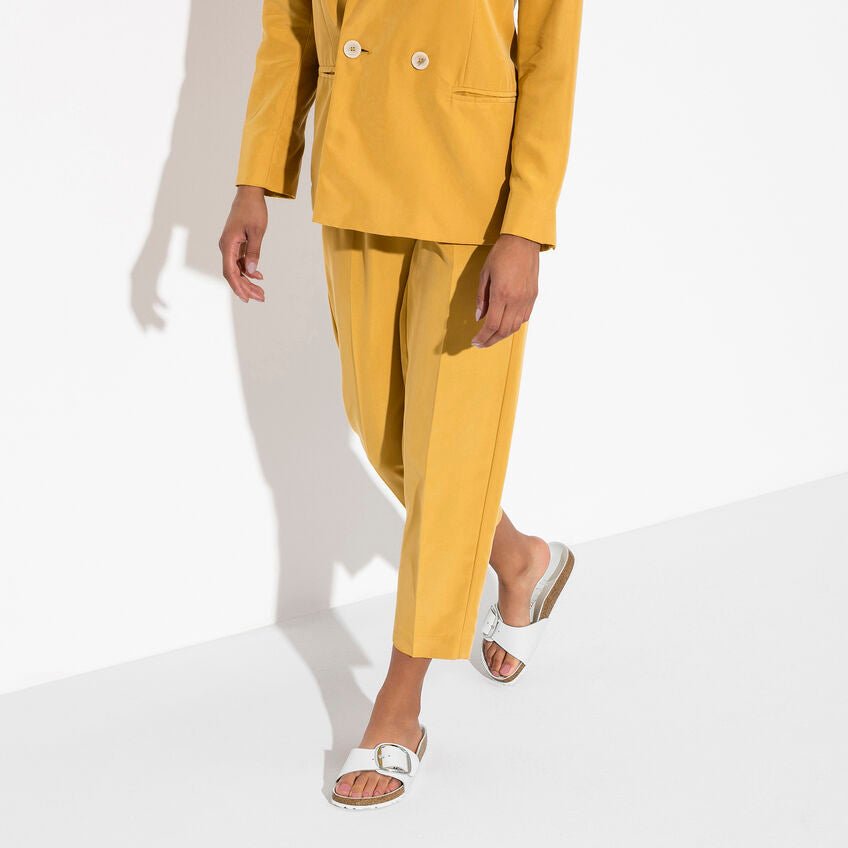 Madrid Big Buckle | Leather | White - Sandals - Birkenstock