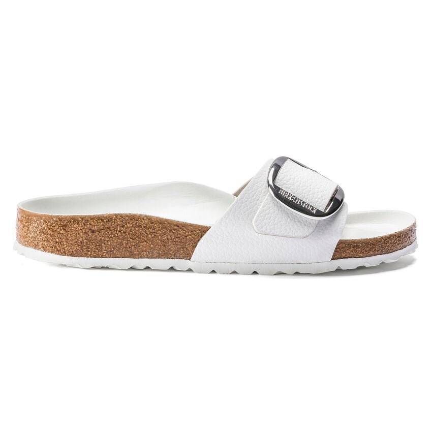 Madrid Big Buckle | Leather | White - Sandals - Birkenstock
