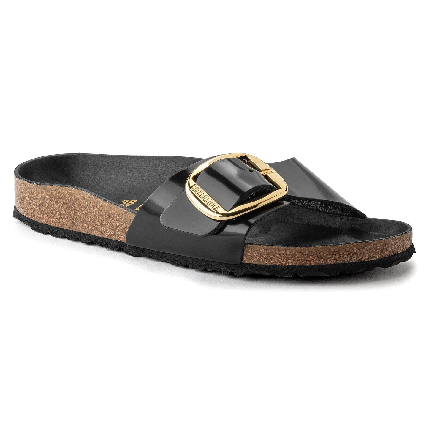 Madrid | Big Buckle | Patent | Black - Sandals - Birkenstock