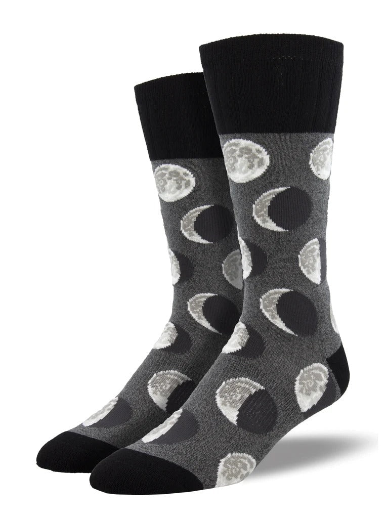 Many Moons | Men | Charcoal - Socks - Socksmith