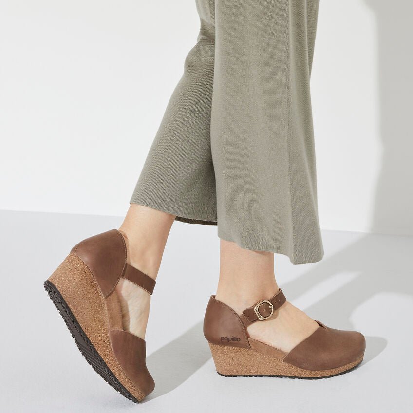 Mary Ring Buckle | Leather | Cognac - Shoe - Birkenstock