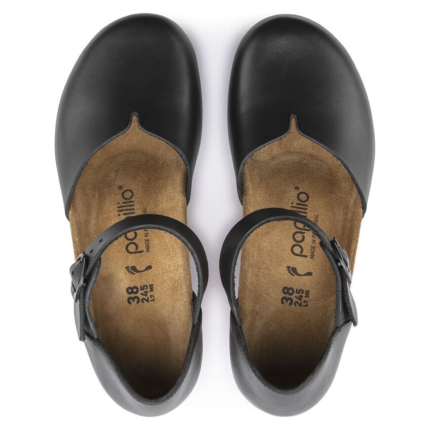 Mary | Round Buckle | Leather | Black - Shoe - Birkenstock