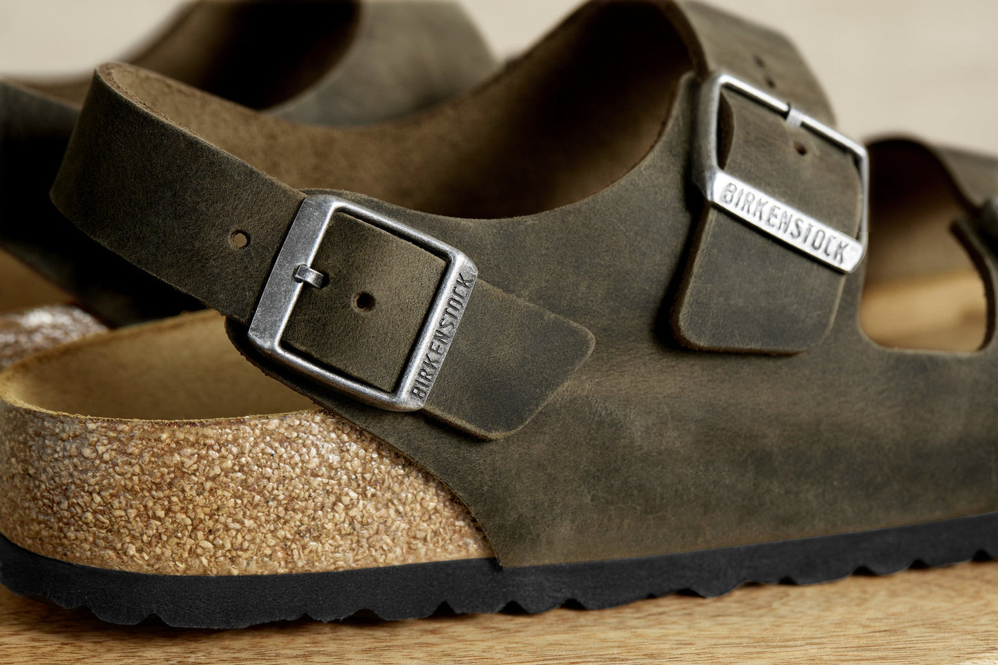 Milano | Oiled Leather | Faded Khaki - Sandals - Birkenstock