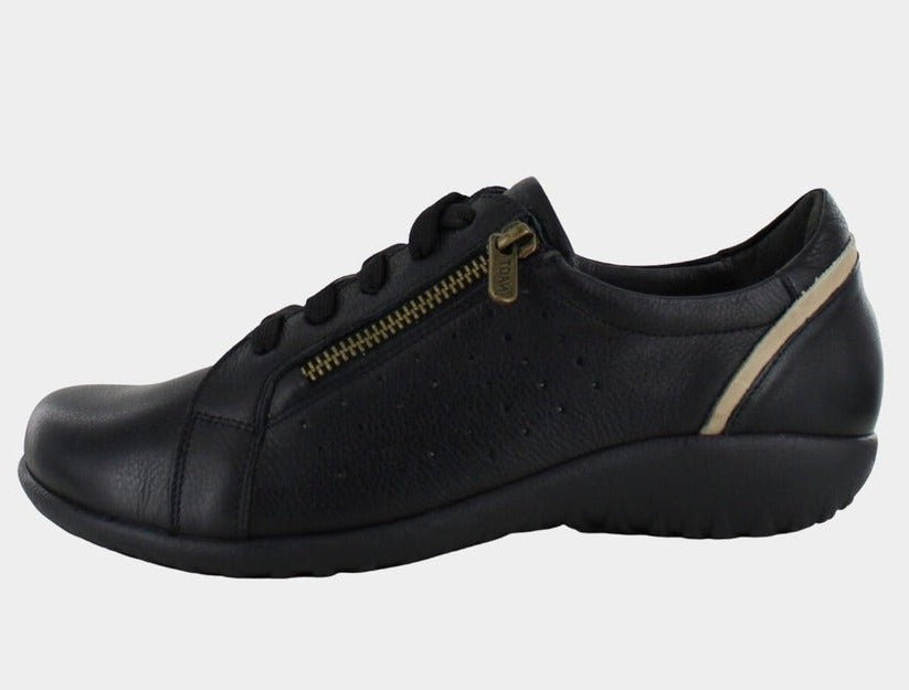 Moko | Leather | Black w/Khaki - Shoe - Naot