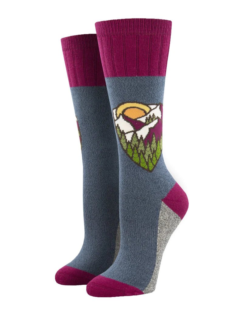 Mountain Top | Women | Blue - Socks - Socksmith