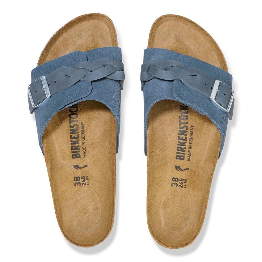 Oita Braid | Suede | Elemental Blue - Sandals - Birkenstock